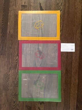 Pampered Chef Flexible Cutting Mats - Set of 3 Colors (Gently Used)